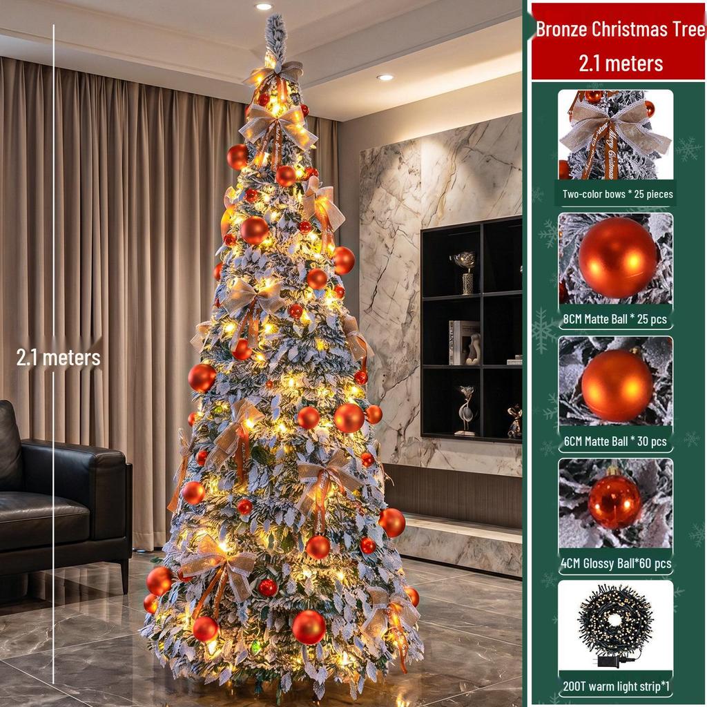 Retractable Folding Christmas Tree with Lights - Easy Setup for a Cozy Holiday Atmosphere