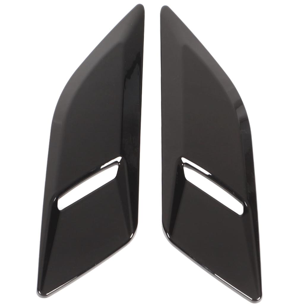 Pair Bonnet Air Outlet Trim Decoration Cover Replacement for Land Rover Range Rover Sport L494 2014‑2022 Glossy Black
