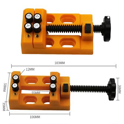Mini Table Vise Jaw Carving Bench Clamp Drill Press Vice Micro Clip Plate Adjustable Pliers Diy Jewelry Hand Tools