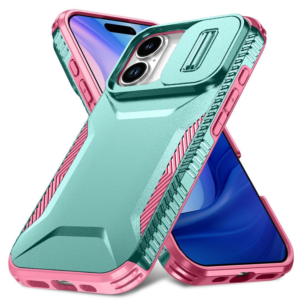 For iPhone 17 Case Camshield TPU+PC Phone Cover Non-Slip Side Edge