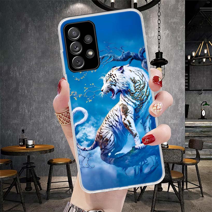 Ferocious Tiger Animal Soft Phone Case For Samsung Galaxy S22 S23 S24 S25 Edge S26 Ultra S20 FE S21 Plus + Fundas Coque Galaxy S