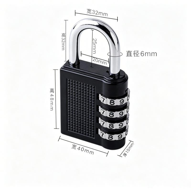 1Pcs Combination Lock Resettable 4 Digit Padlock with Combination Waterproof and Heavy Duty Combination Padlock Outdoor