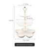 Three-Tier Ceramic Fruit & Cake Stand