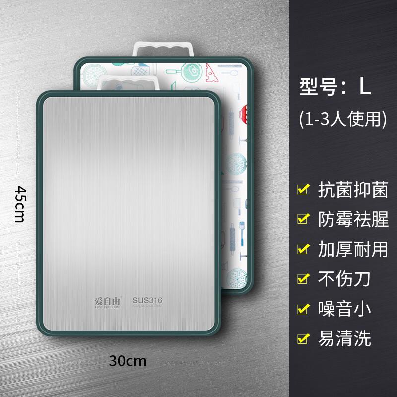 

Zhi Shi 316 Stainless Steel & Plastic Double-Sided Cutting Board