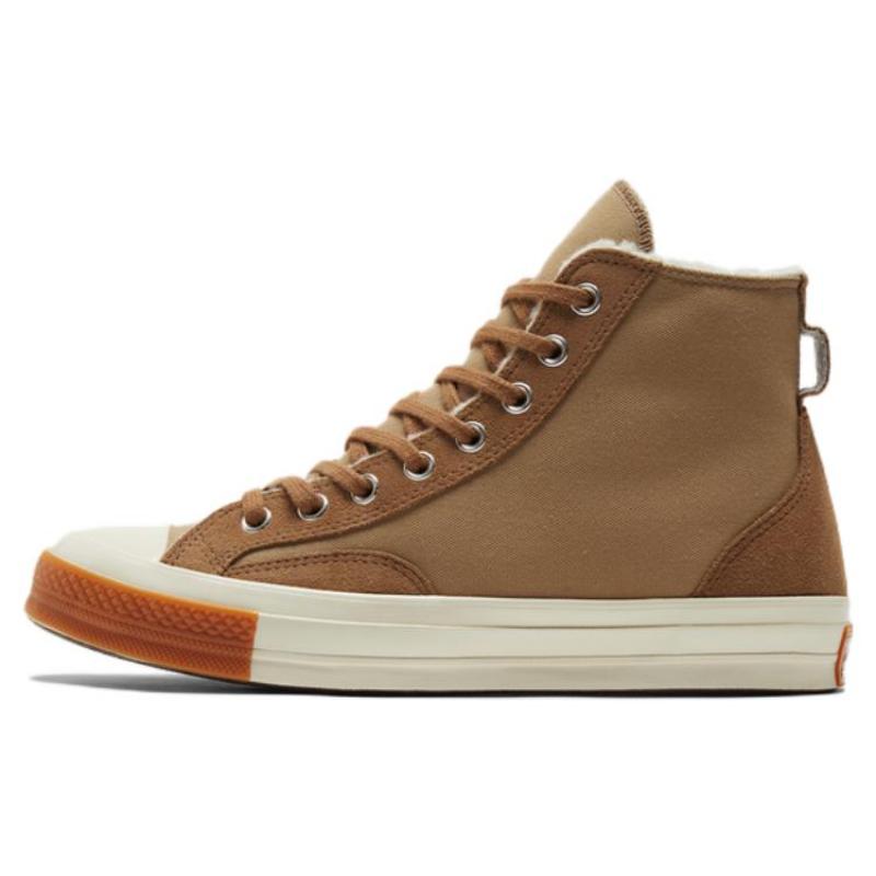 Converse Chuck Taylor All Star 1970s Trendy Versatile High-Top Espadrilles Unisex Brown