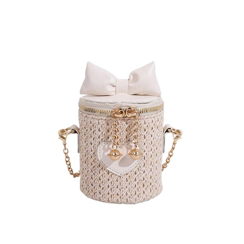 

Мини-сумка с бантом для девочек, мягкая лесная сумка через плечо из ткани на один плечевой ремень