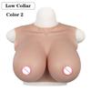 Eyung Silicone Breast Forms Hight Low Round Collar Crossdresser Drag Queen Silicone Breastplate Fake Boob Cosplay Silicone Plate