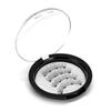 Magnetic False Eyelashes With Eyelash Curler Set 4 Magnet Design Thick Natural Look Glue-Free Fiber Lashes