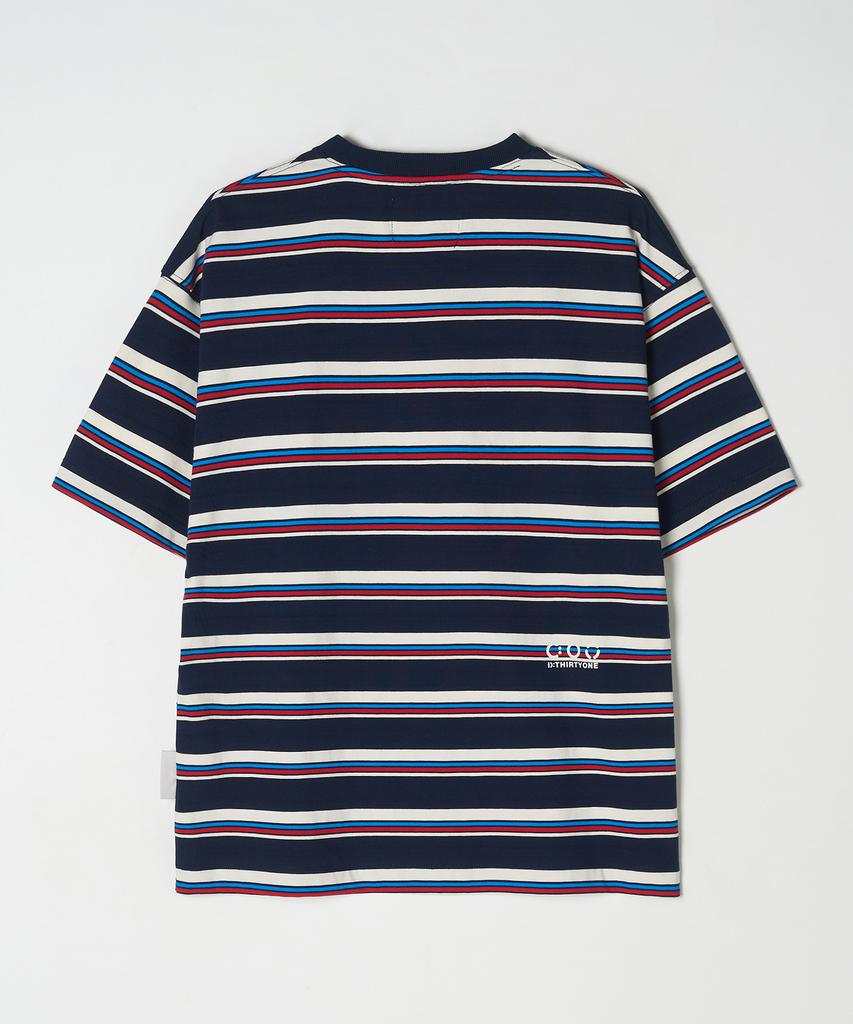 DTHIRTYONE Multi Stripe T-Shirt (Navy)