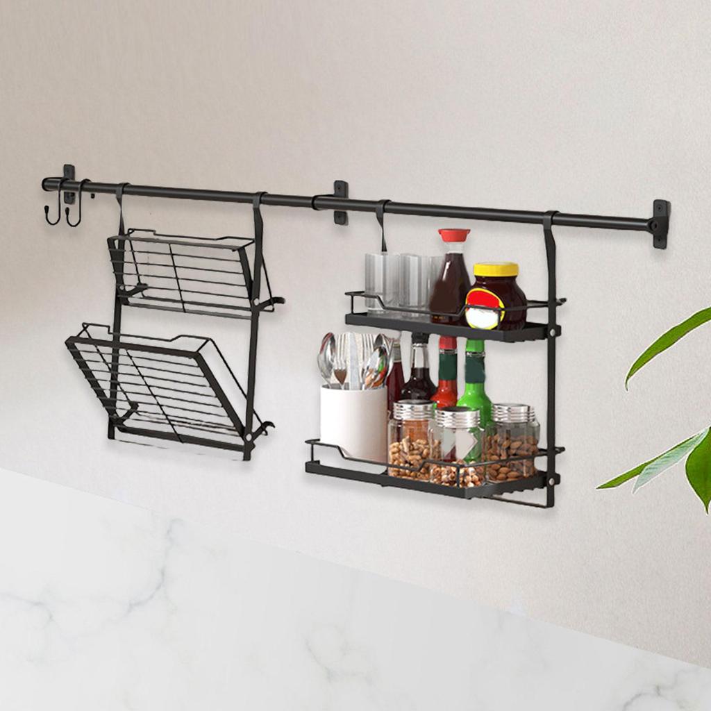 Wall Hanging Dish Rack Solid Shower Rack for Household Pantry Indoor/Outdoor
