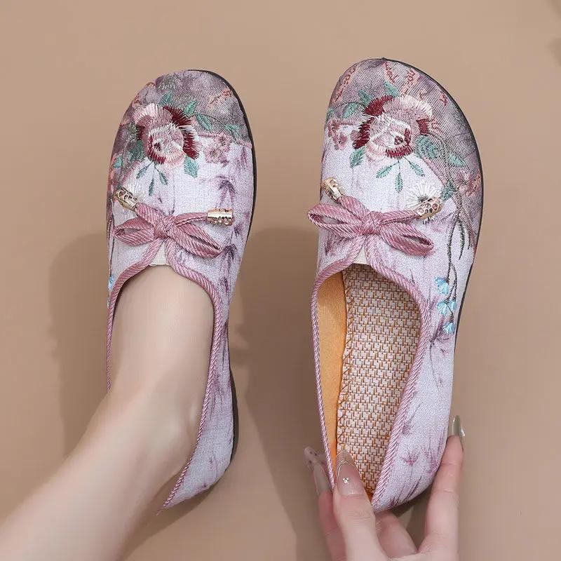 Fashion Embroidery Spring Autumn Woman Footwear Sale Offers Comfortable and Elegant Aesthetic Stylish New In Casual 39 Shoes for Women