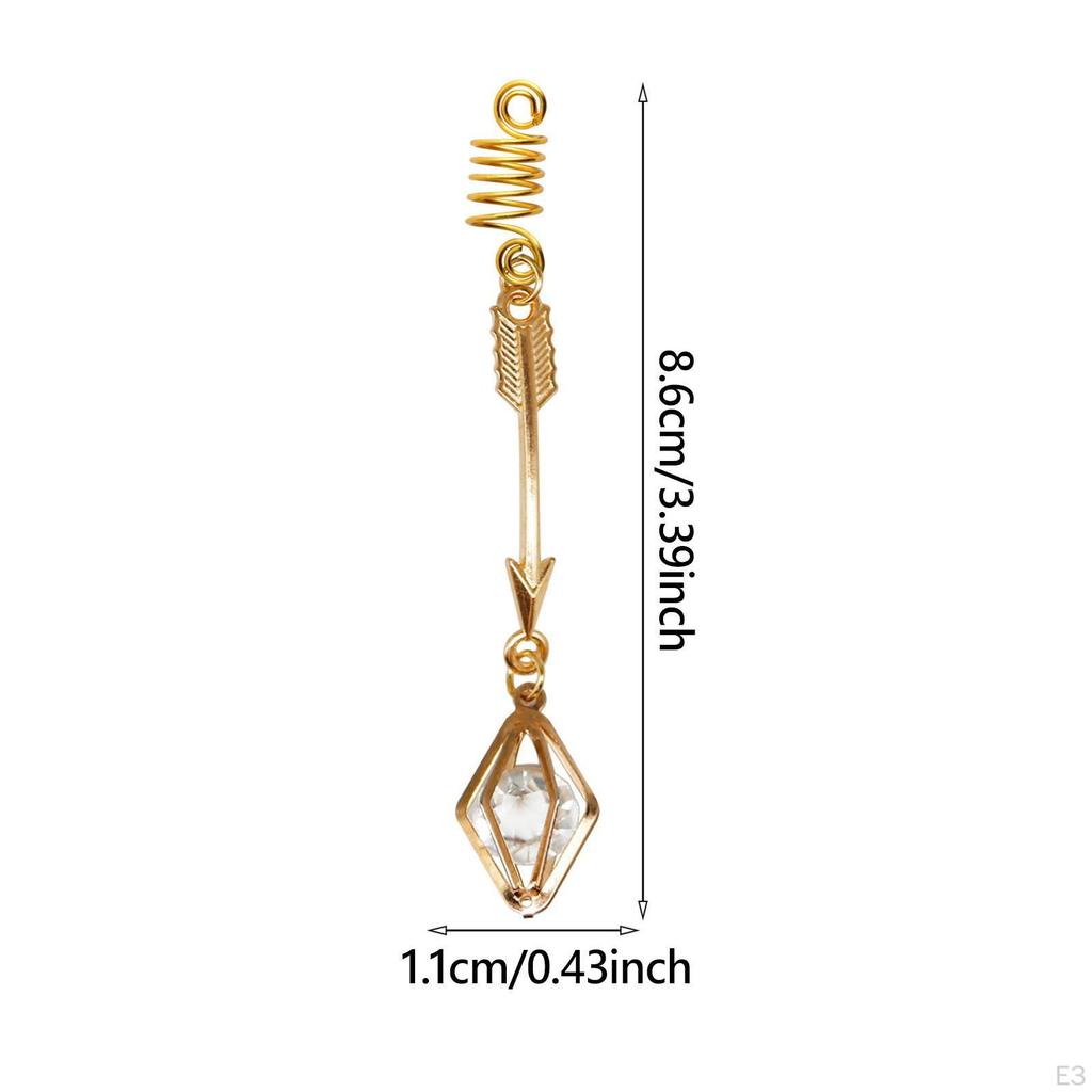 129 kusů Dreadlock Vlasové šperky pro copánky, pletení, dekorační potřeby, přenosné, módní