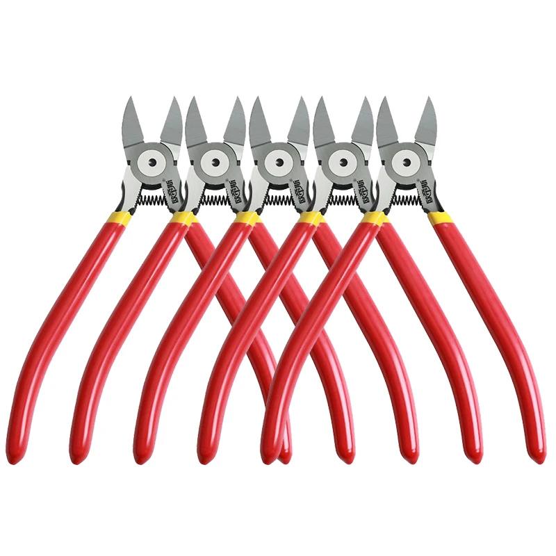 5PC 6-In Ultra Sharp Wire Cutters,Small Diagonal Cutters with Spring Loaded Wire Snips for Cutting Crafts and Cable