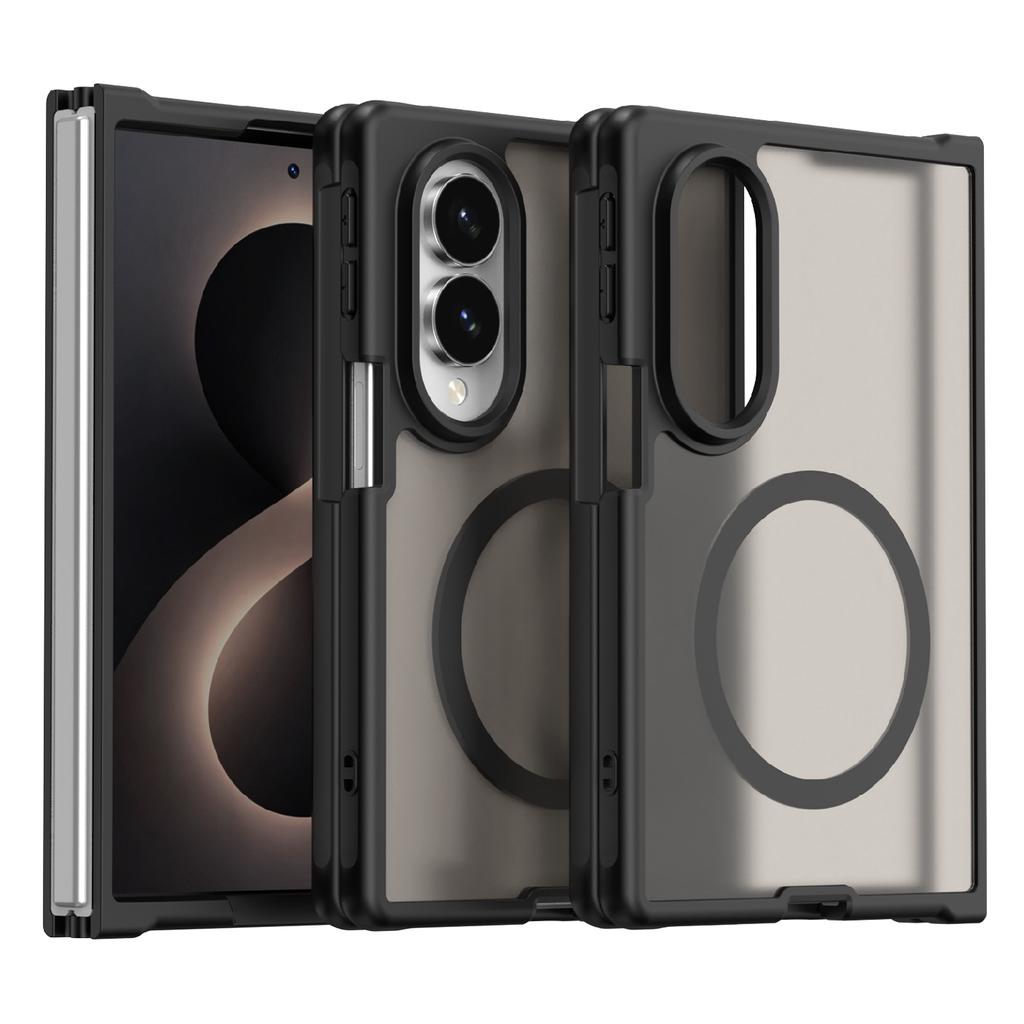 For Fold 8 Matte Case, Compatible with MagSafe Drop Protection Slim Protection Translucent Cover for Samsung Galaxy Z Fold8
