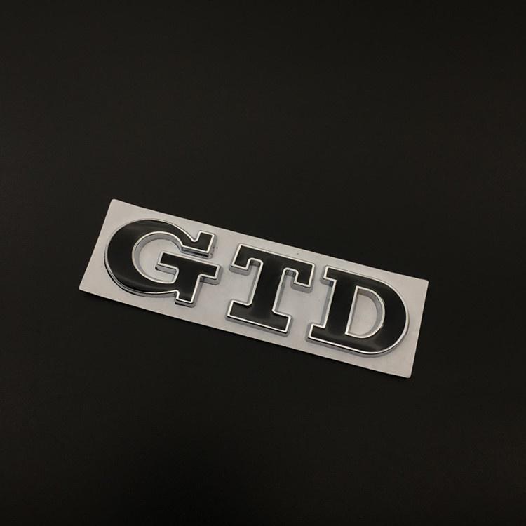 3D Metal GTD Logo Car Stickers Decals Front Hood Grill Emblem Badge for GTD Go-lf 2 4 5 6 7 8 R MK4 MK5 MK6 MK7 MK3 MK2