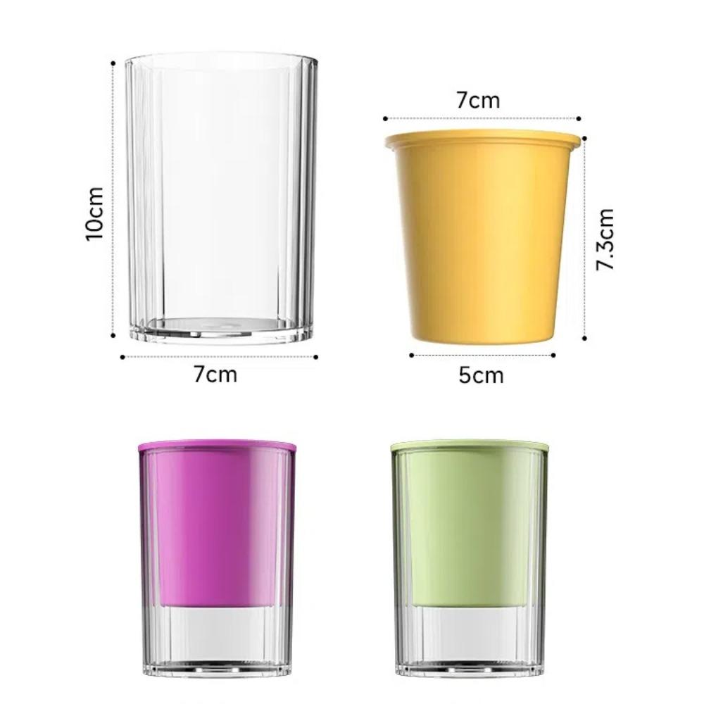 Boho Style Hydroponic Flowerpot Transparent Self Watering Self Watering Flowerpot Plastic Round Shape Transparent Cylinder Vase