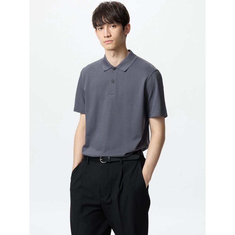 Uniqlo Airism Cotton Pique Polo Shirt