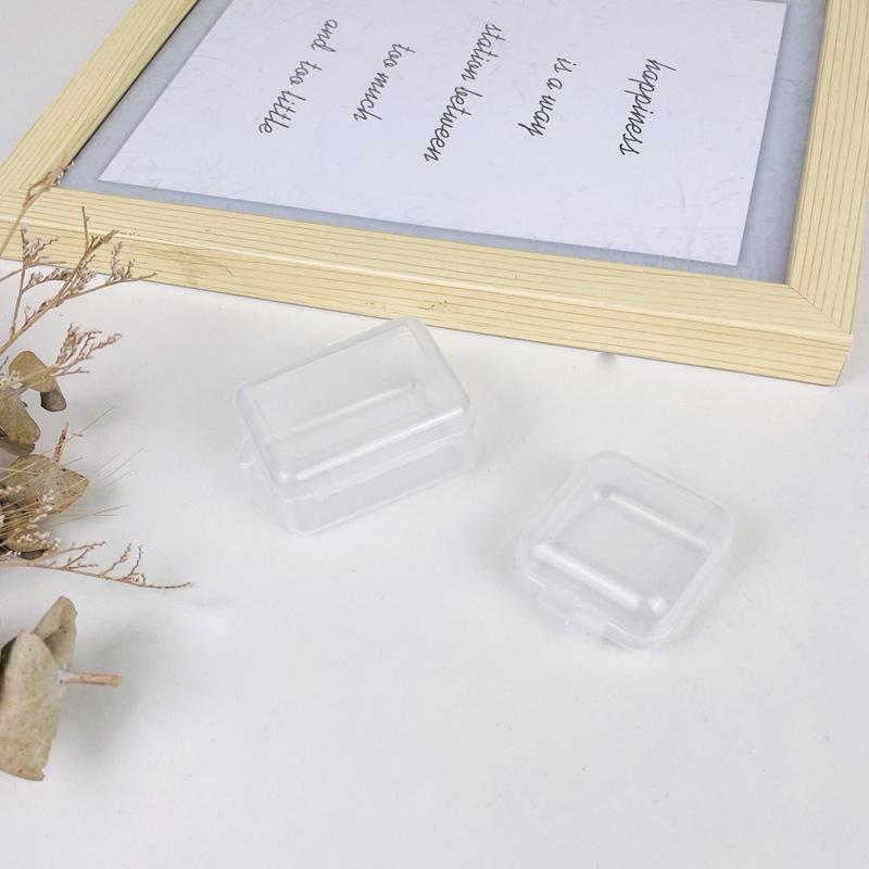 Customizable Mini Transparent Plastic Jewelry and Earplug Storage Box