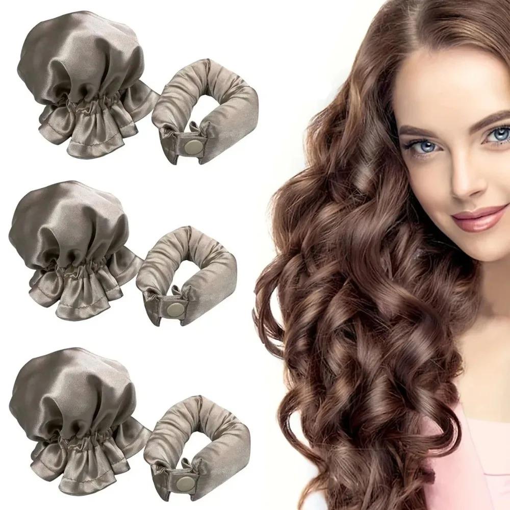 3pcs New Large Wave Lazy Hot Roller Set Sleeping Hair Curling Tool No Heat Non-Damaging  Hair Curling Iron Care Styling Tool