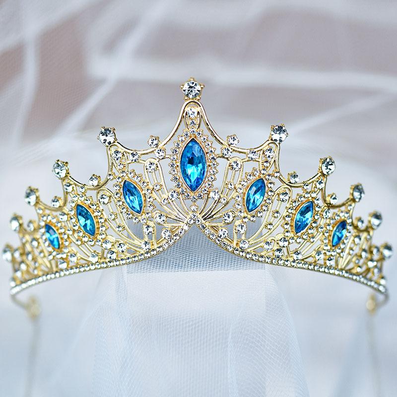 Bridal Crown Headband Headband Wedding Korean Style Birthday Adult Gift Crystal Crown Princess Dress Hair Accessory