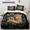 Hugging Animals  Pattern Bedding Quilt Set Quilt Cover Pillowcase Home Decoration  Gift (1 * duvet cover + 2 * pillowcase, without core)