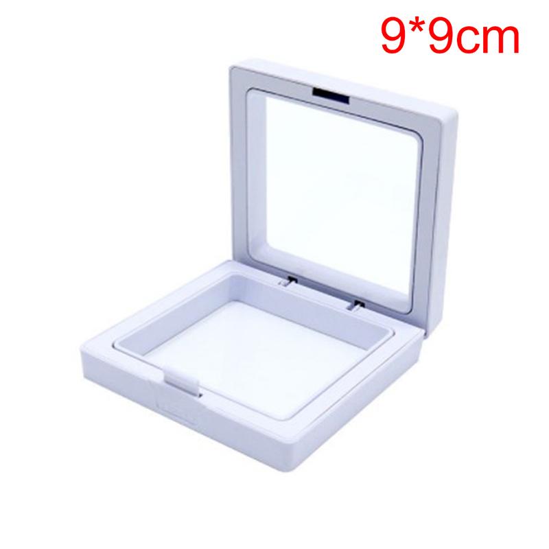 White Transparent Suspension Display Cases Jewelry Box Necklace Storage Holder