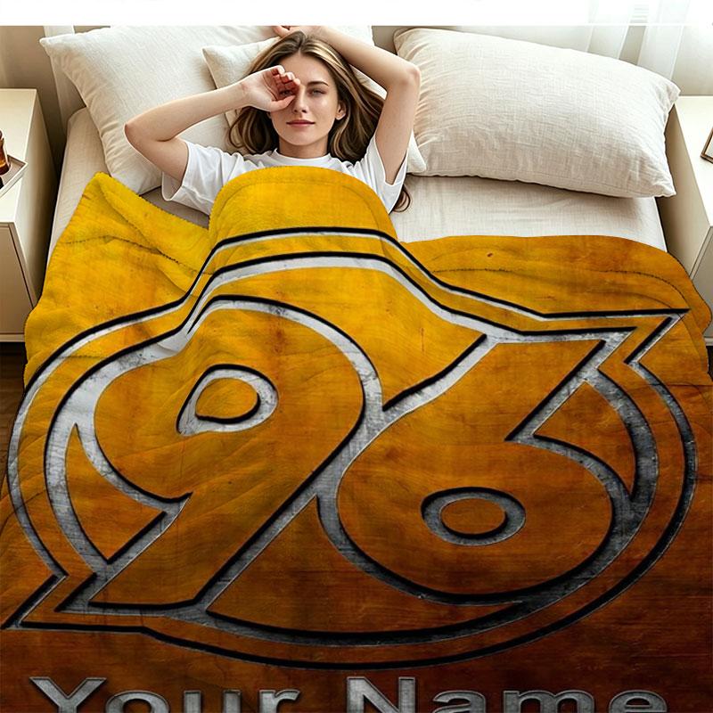 1PC Hannover 96 Custom Name Patterned Flannel Blanket Suitable For All Seasons for Home Decor Warmth and Comfort Gifts Holiday Present