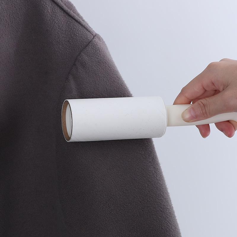 3pcs Tearable Roll Paper Sticky Roller Dust Wiper Pet Hair Rooler Carpet Tousle Remover Portable Replaceable Cleaning Brush Tool