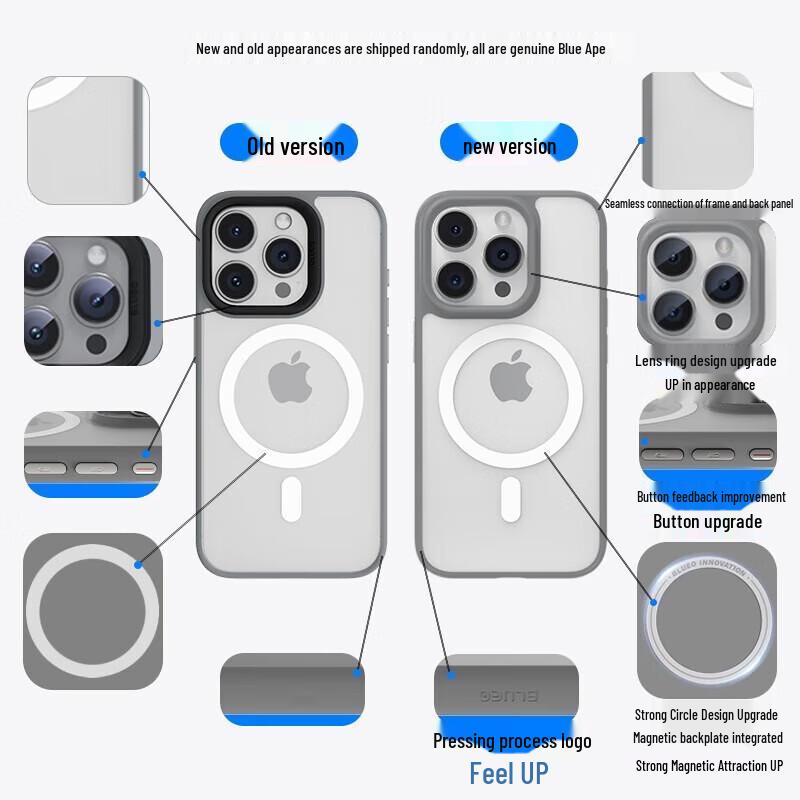 Mr. Blue Ape Skin-Feel Magnetic Phone Case for iPhone 16 Pro Max