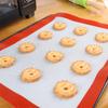 Tapis de Cuisson en Silicone Antiadhésif Tapis pour Cookies Tapis à Rouler la Pâte Résistant aux Hautes Températures Fibre de Verre Tapis de Four Pâte Farine Fondant