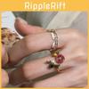 Vintage Floral Branch Ring For Women Stylish Geometric Design Adjustable Copper Jewelry