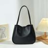 Elegant Solid Color Handbag Anti-splash Water French Underarm Bag Shopping Soft PU Tote Bag  Work