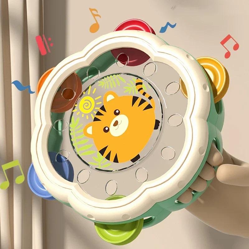 Musical Drum Toy for Toddlers, Montessori Baby Percussion Instrument, Early Hand Development Interactive Music Learning Toy For Kids Ages 1-3