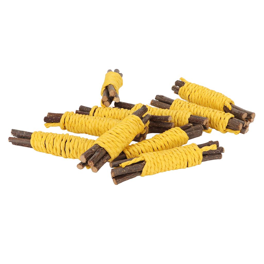10Pcs Hamster Chew Sticks   Branches and Paper Rope Woven Wooden Hamster Bite Toys for   Hamster Chinchilla
