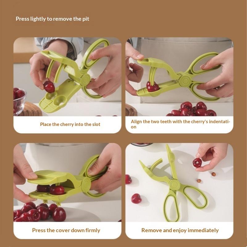 Cherry Pitter Manual Press Food Chopper Perfect For Home Kitchen Baking Jam Making And Fresh Fruit Prep