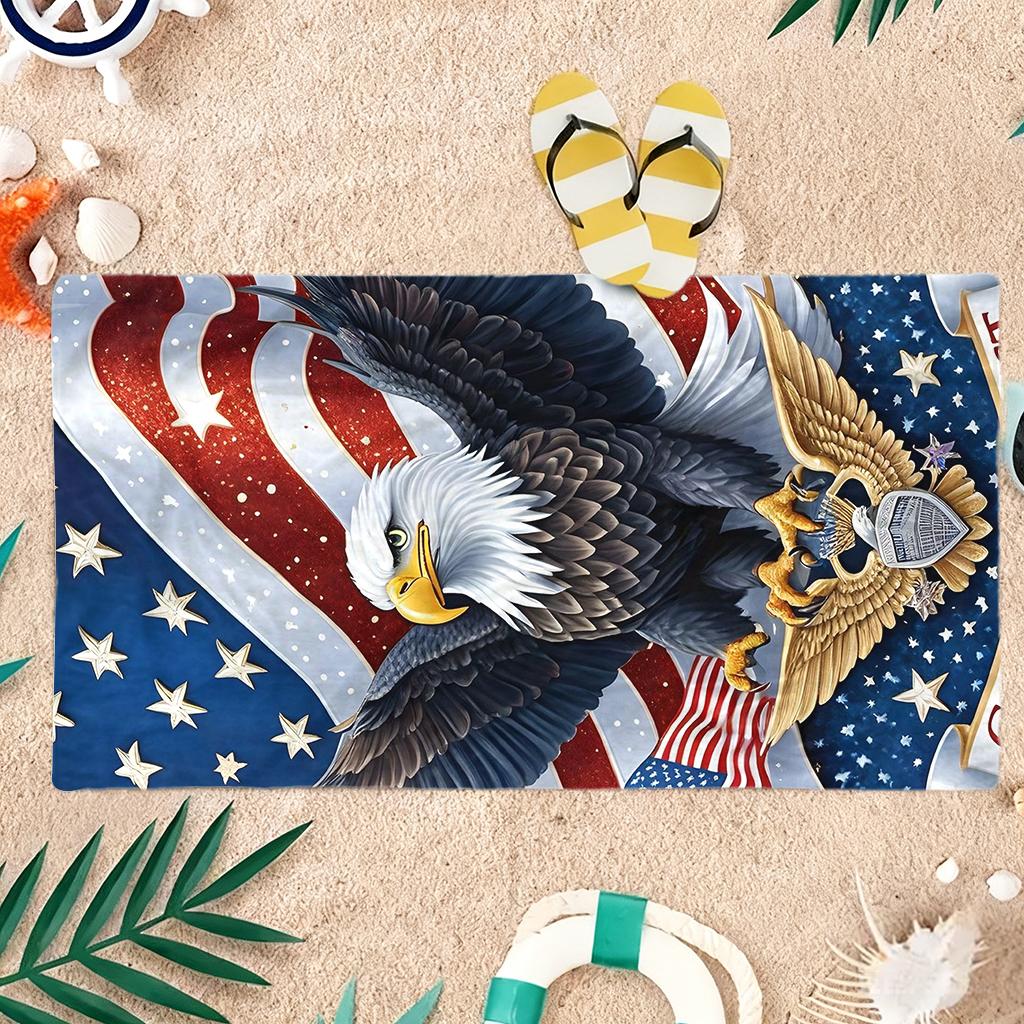 1pc 250th Celebration of American Independent Day Beach Towel Super Absorbent Suitable for Beach Pool Summer Gift for Friends