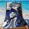 Lohen Game Genshin Impact Towel Sports Quick Dry Travel Camping Sandproof Soft Light Large Beach Towel