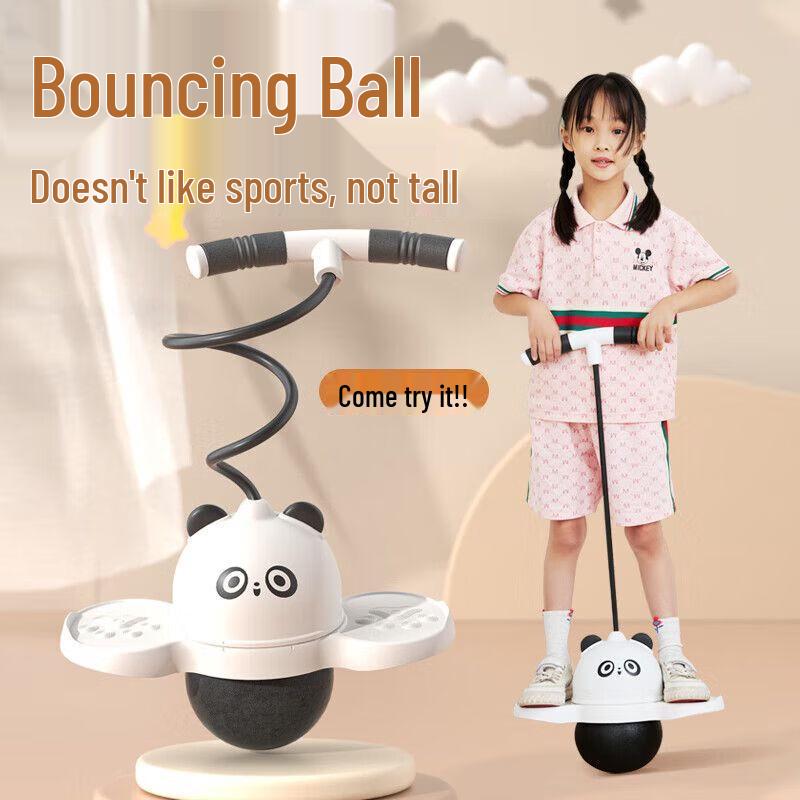 Panda Jumping Ball with Colorful Lights