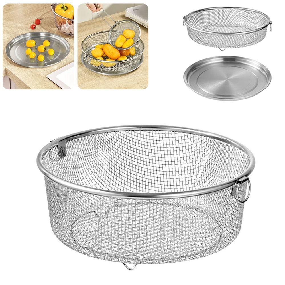 Reusable Chef Frying Strainer Double-ear Strainer Basket  Kitchen Cooking Utensils
