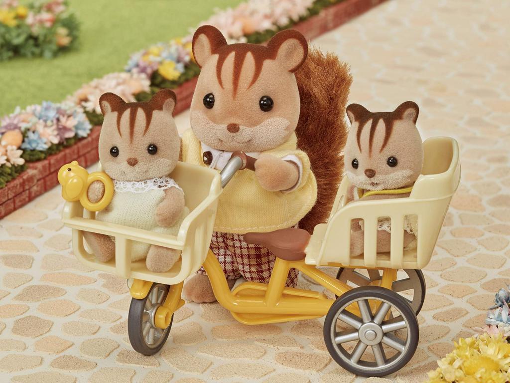 Sylvanian Families Furniture ST Mark Ages 3 and Toy Sylvanian Epoch [Three-Seater Bicycle] Ka-625 Certified, Up, Dollhouse, Families,