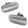LED Sequential Side Marker Lights with Clear Flowing Turn and for Skyline R34 Silvia Stagea M35 Serena Primera Bluebird Sylphy G10 R-Field Lenses,