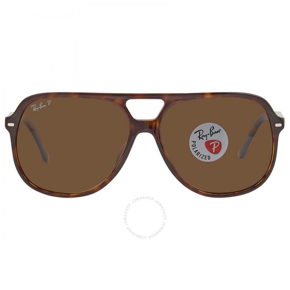 

Ray Ban Bill Polarized Brown Classic B 15 Aviator Unisex Sunglasses RB2198 902 57 60