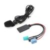 Bluetooth 5.0 AUX Cable 6Pin 8Pin Adapter with Microphone Replacement for Clio Espace Kangoo
