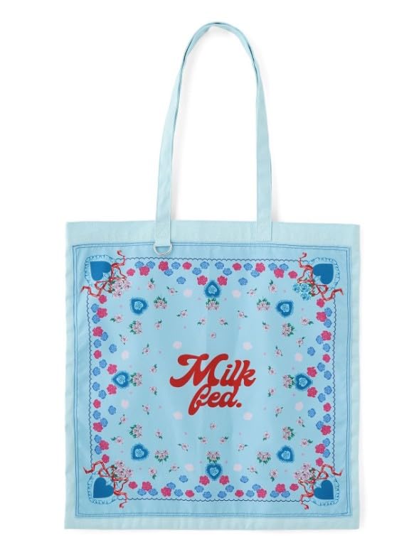 Milkfed Flower Pattern Bandana Bag (103253053001) Light Blue, One Size