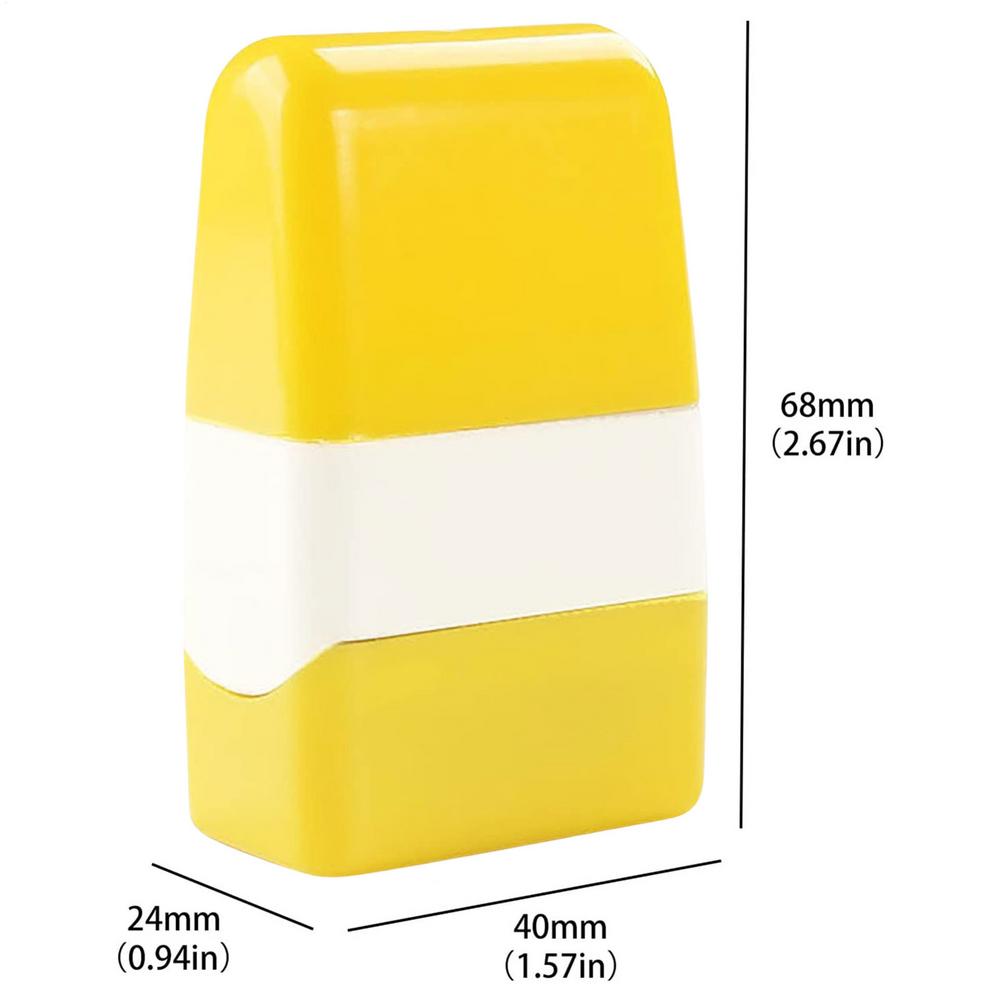 Nový samobarvící váleček na mazání identifikačních údajů Kódový eliminátor Bezpečnostní stírací váleček pro skrytí osobních údajů Ochrana dat Ochrana soukromí