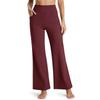 Women's Fleece Lined Wide Leg Yoga Pants Waterproof High Waist Business Pants Winter Warm Sweatpants with Pockets
