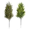Artificial Green Plants, Artificial Pine Needles, Bunches, Christmas Single Pine and Cypress Indoor Flower Arrangement Decorations