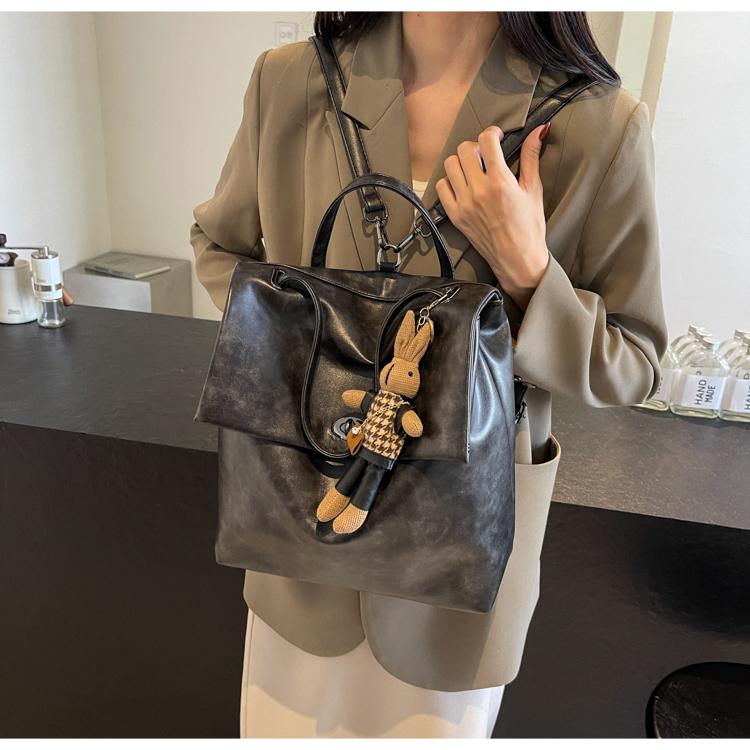 New Women's Bag, Retro Double Shoulder Student Bag.