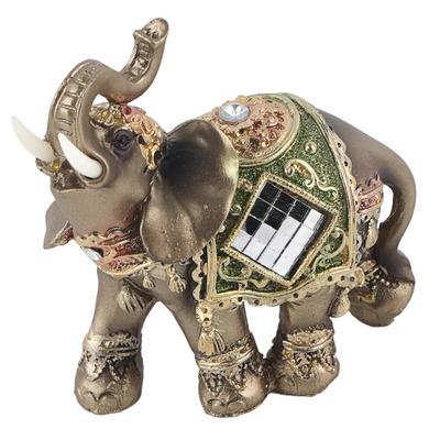 Glück Feng Shui Grüner Elefant Statue Skulptur Reichtum Figurine Geschenk Home Dekoration ( M )