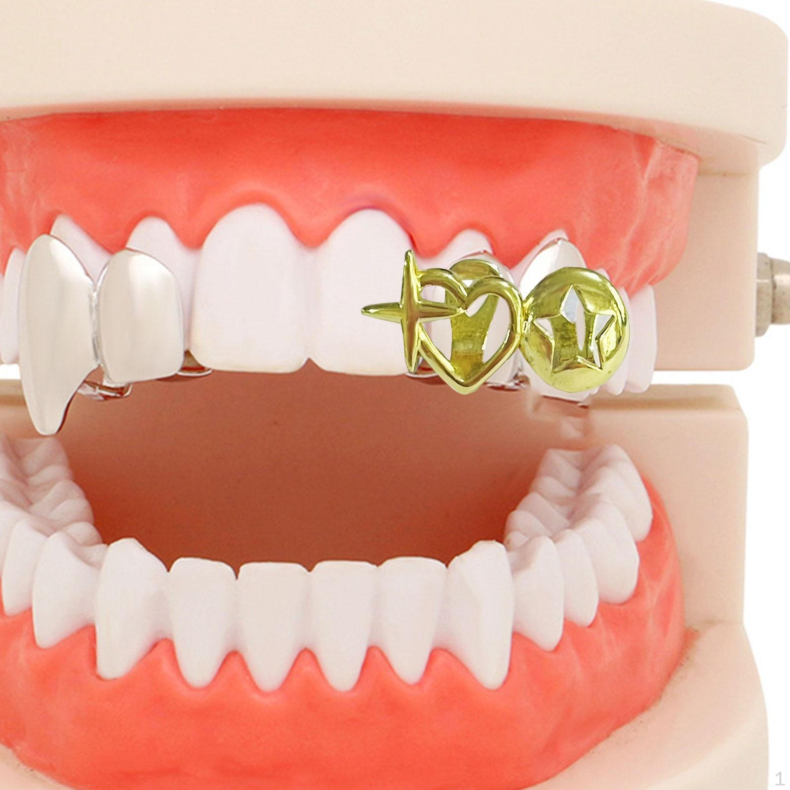 

Хип-хоп украшение на зубы, декоративная накладка для сценических выступлений, для взрослых Gold